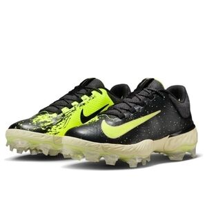 Nike All Star Huarache Elite Low MCS Baseball Black Lime